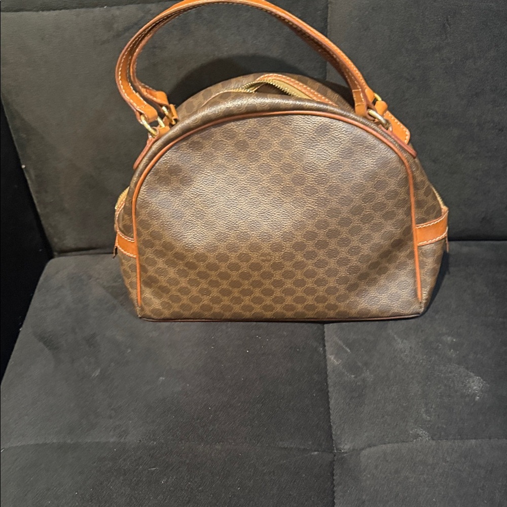 Elegant Brown Patterned Satchel - image 3
